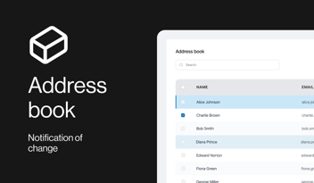 Personal address book and improved user experience in Addo Sign