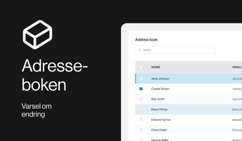 Personlig adressebok og forbedret brukeropplevelse i Addo Sign