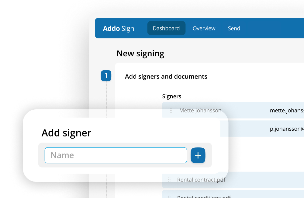 Digital signing integrated into business workflows